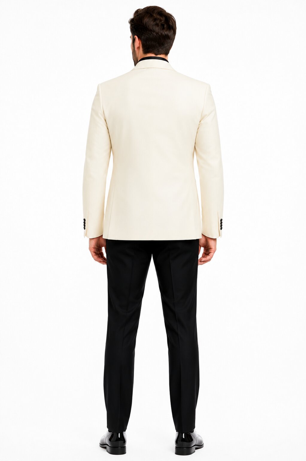 Ivory & Black Double Breasted 3-Piece Suit
