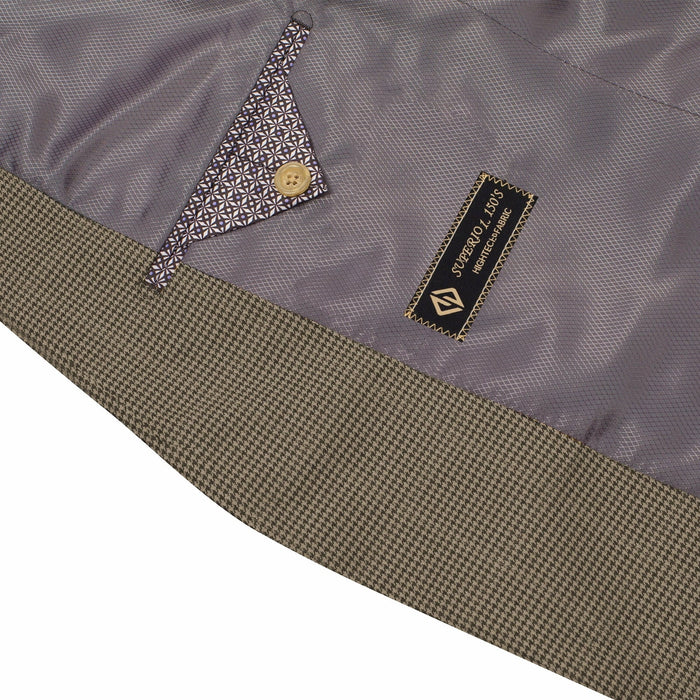 Men’s Slim Fit Two-Button Light Brown Blazer