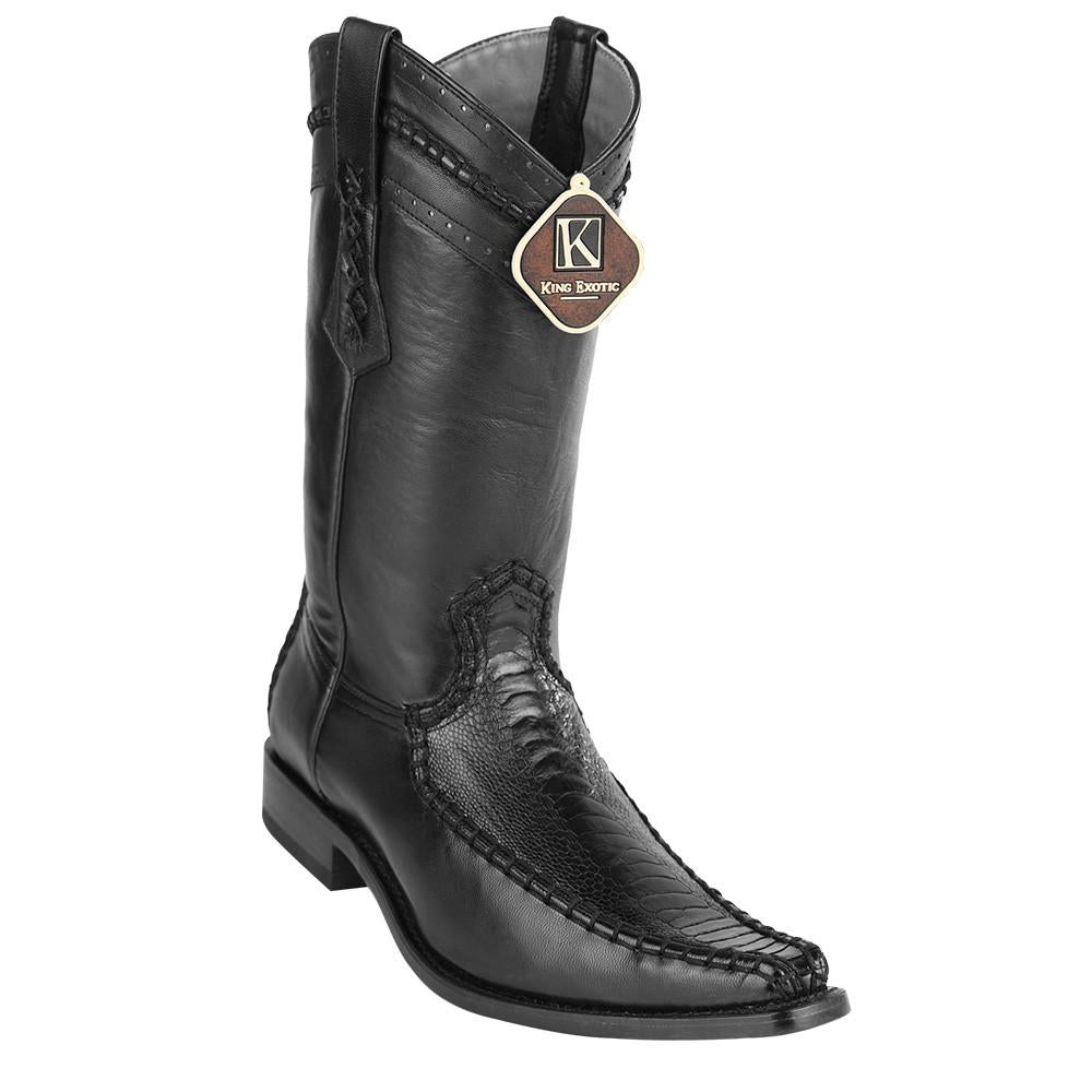 Ostrich Leg European Toe Boots by King Exotic