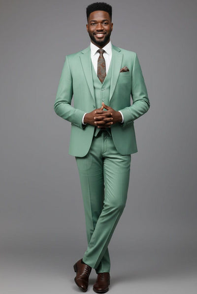 Effetti Suit Designer - 2 button Notch Lapel slim fit EF2N+V-8129 MINT