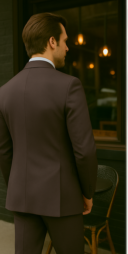 Italian Modern Fit Wool Suit by Statement