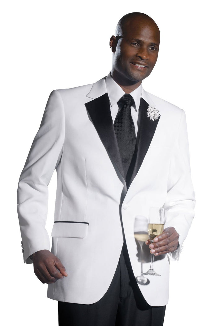 Quincy White 1-Button Tuxedo by EJ Samuel