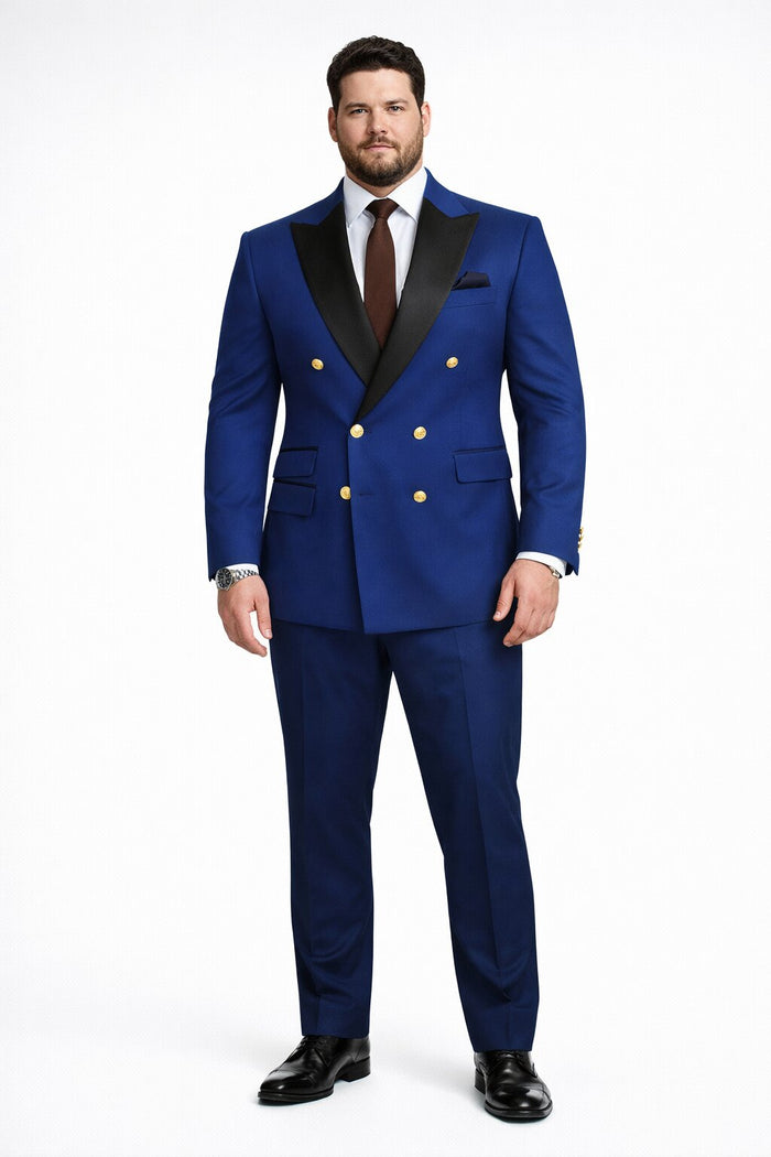 Double Breasted Tuxedo Groom Suit