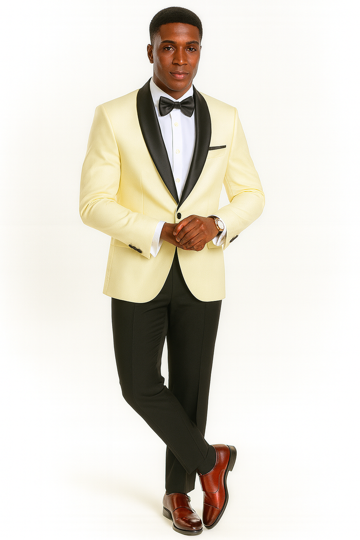 Big and Tall Ivory Suit for Men - 4-Piece Set