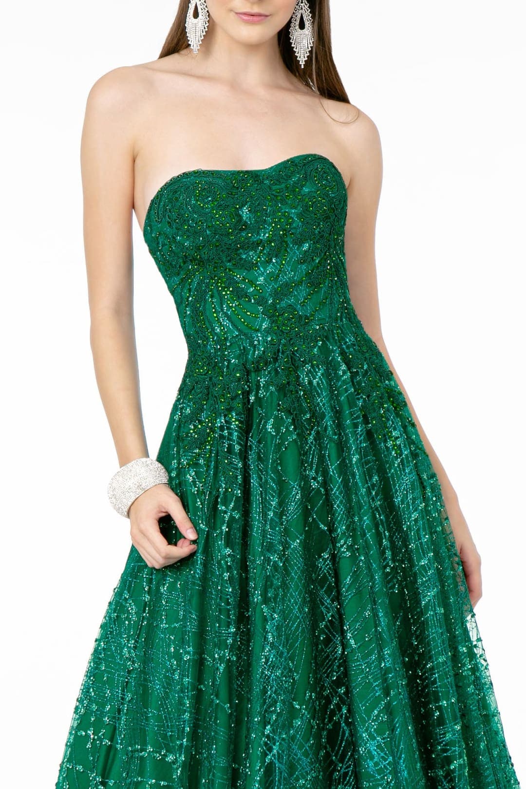 Mesh A-Line Pageant Dress by Elizabeth KGL2921