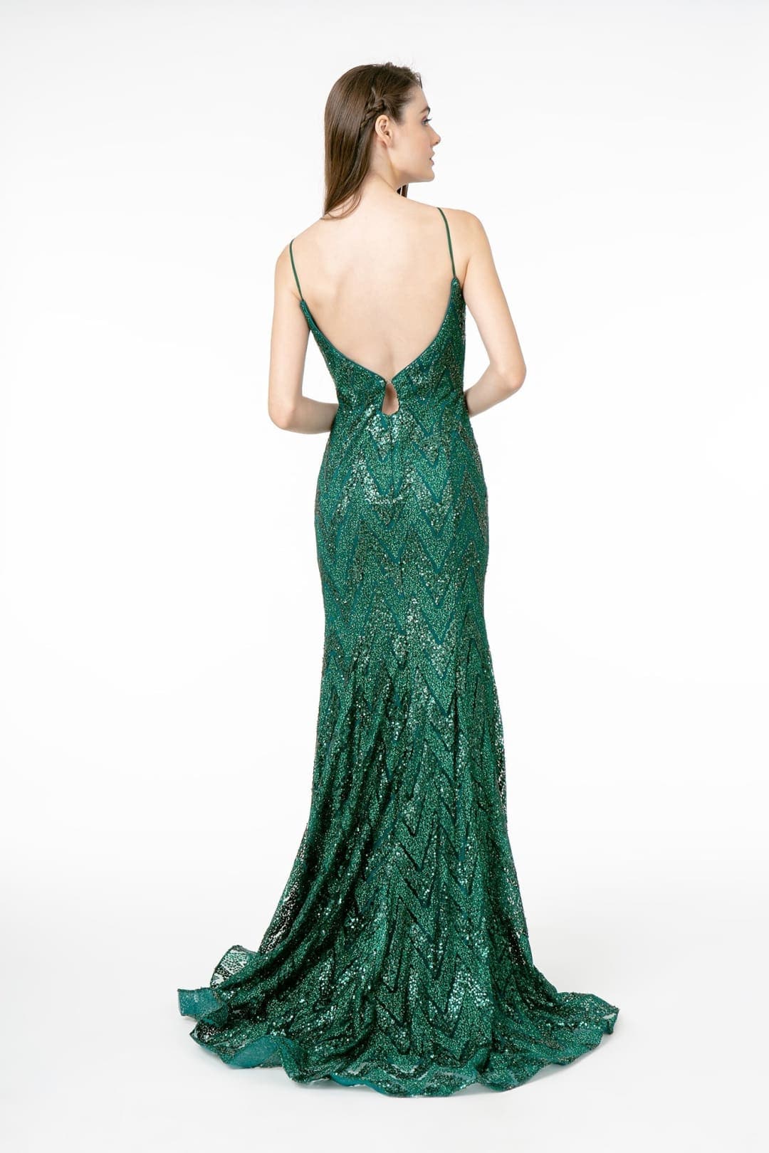 Sequin Mermaid Gown by Elizabeth KGL2950
