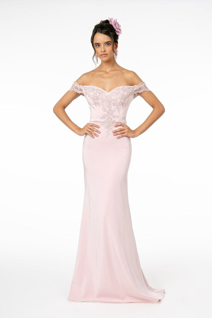 Off Shoulder Formal Gown by Elizabeth KGL2958