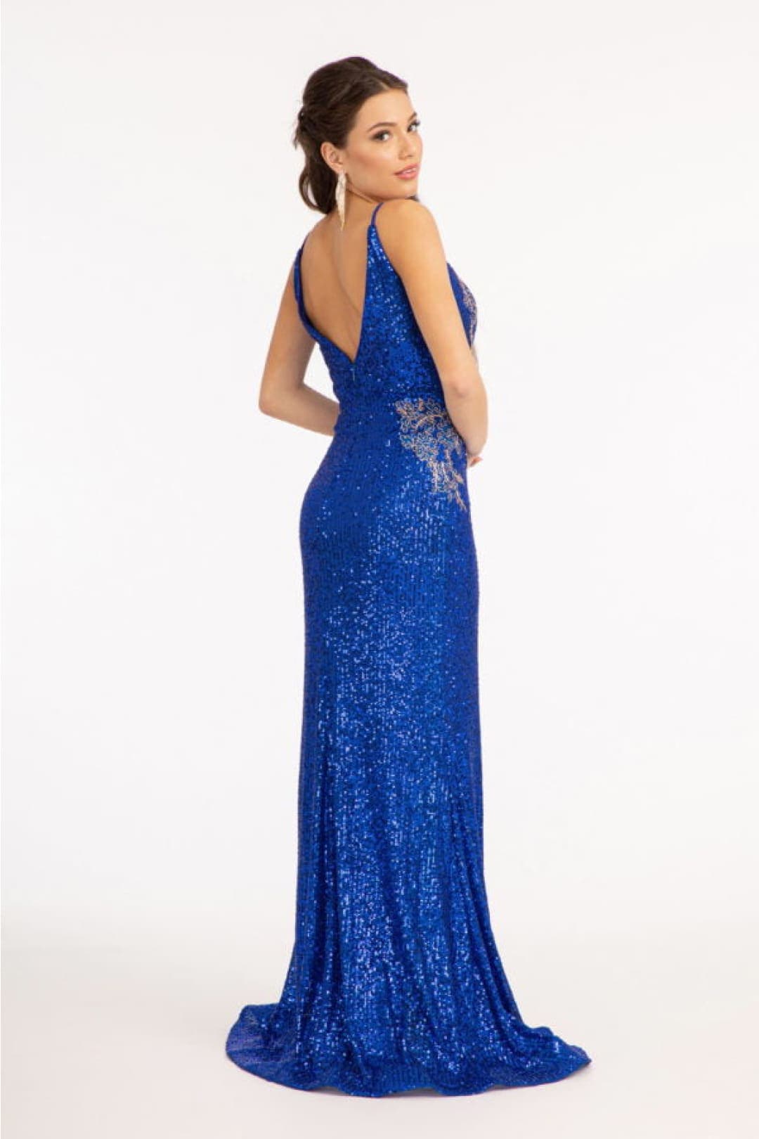 Mermaid Evening Sequin Wedding Guest Dress by Elizabeth K GL3053