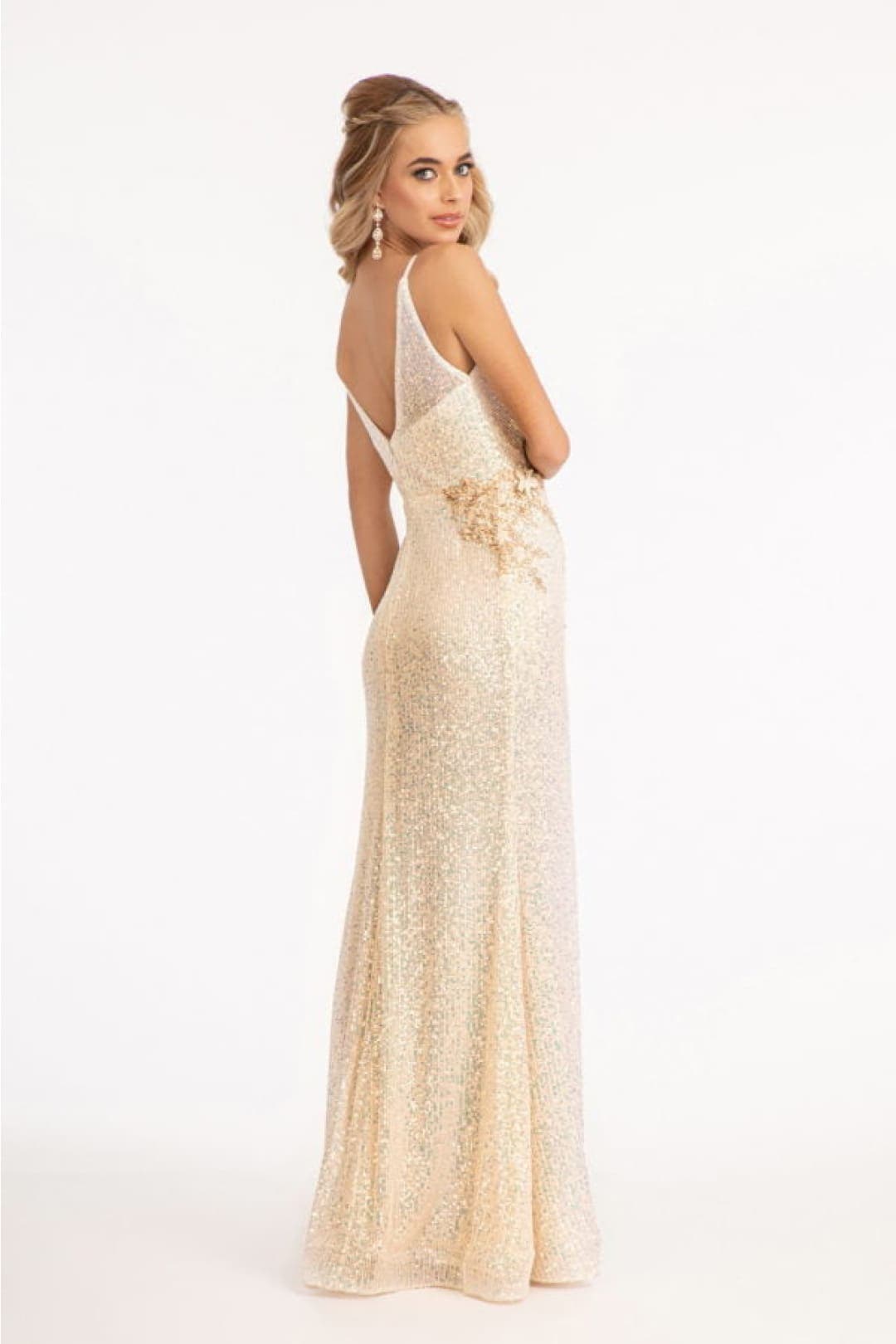Mermaid Evening Sequin Wedding Guest Dress by Elizabeth K GL3053