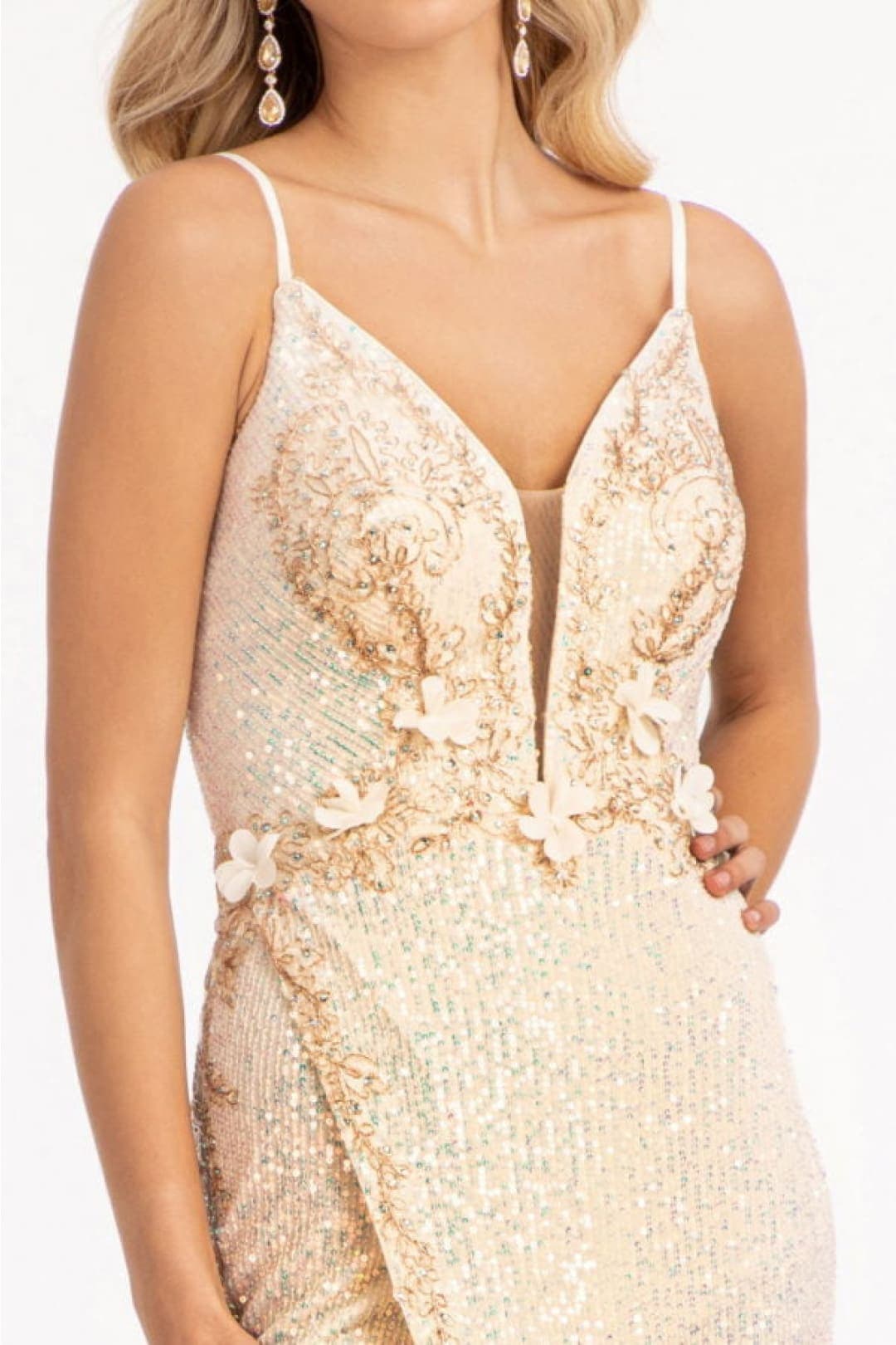 Mermaid Evening Sequin Wedding Guest Dress by Elizabeth K GL3053
