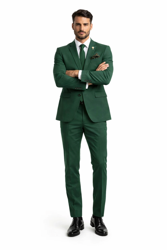 Emerald Green Slim Fit Wedding Suit