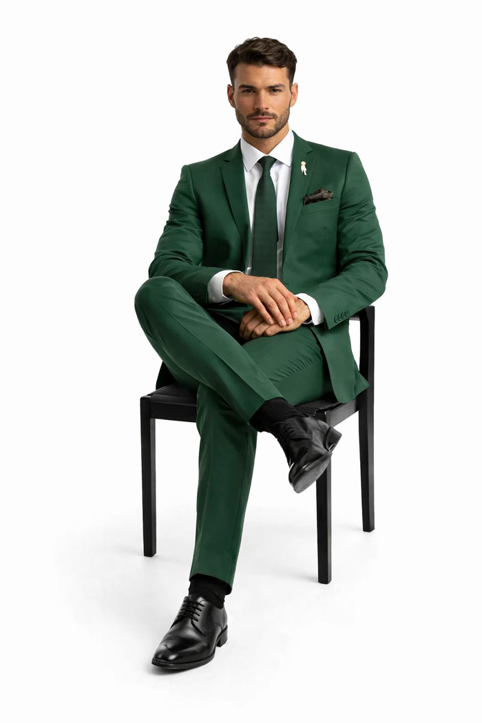 Emerald Green Slim Fit Wedding Suit