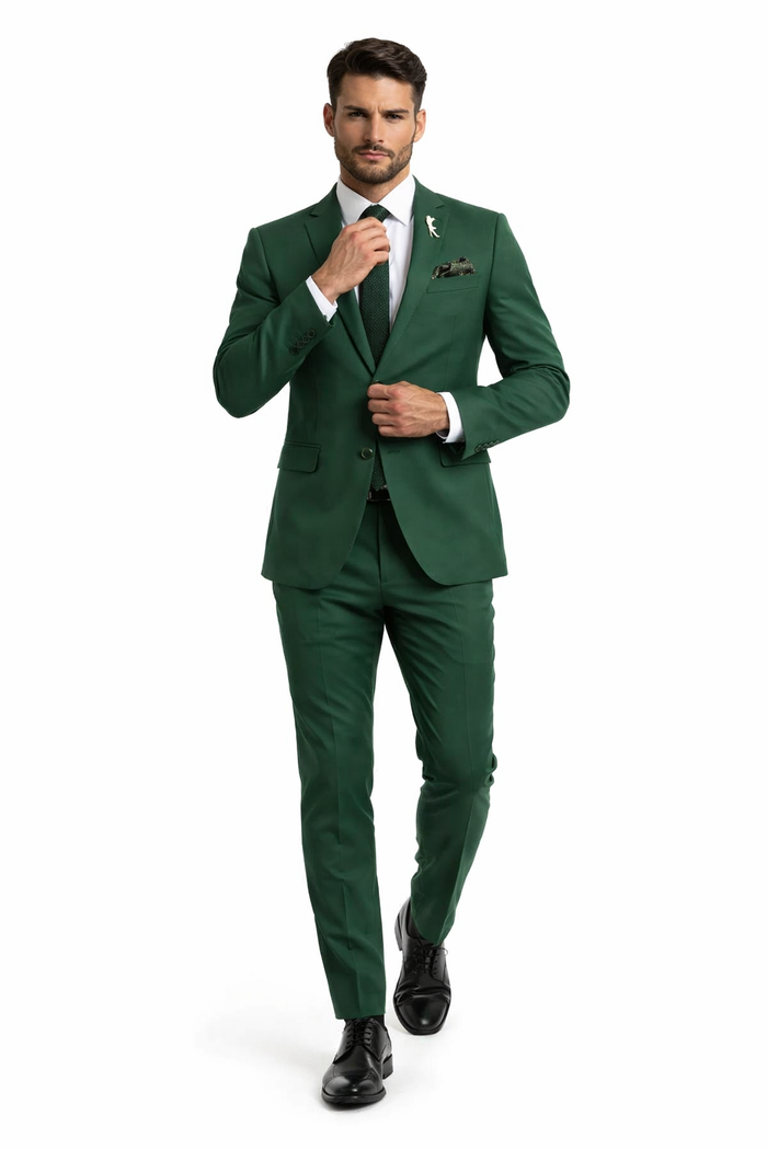 Emerald Green Slim Fit Wedding Suit