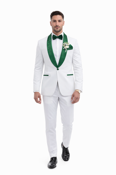 Emerald Green Tuxedo - Hunter Green Tuxedo + Vested Suit