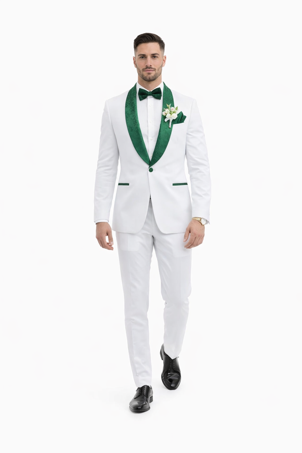 Emerald Green Tuxedo - Hunter Green Tuxedo + Vested Suit
