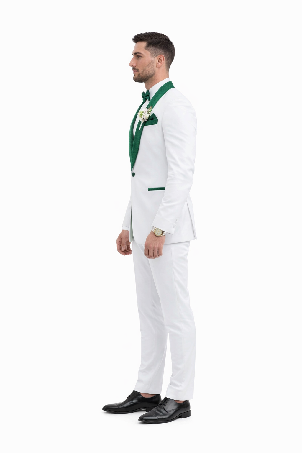 Emerald Green Tuxedo - Hunter Green Tuxedo + Vested Suit