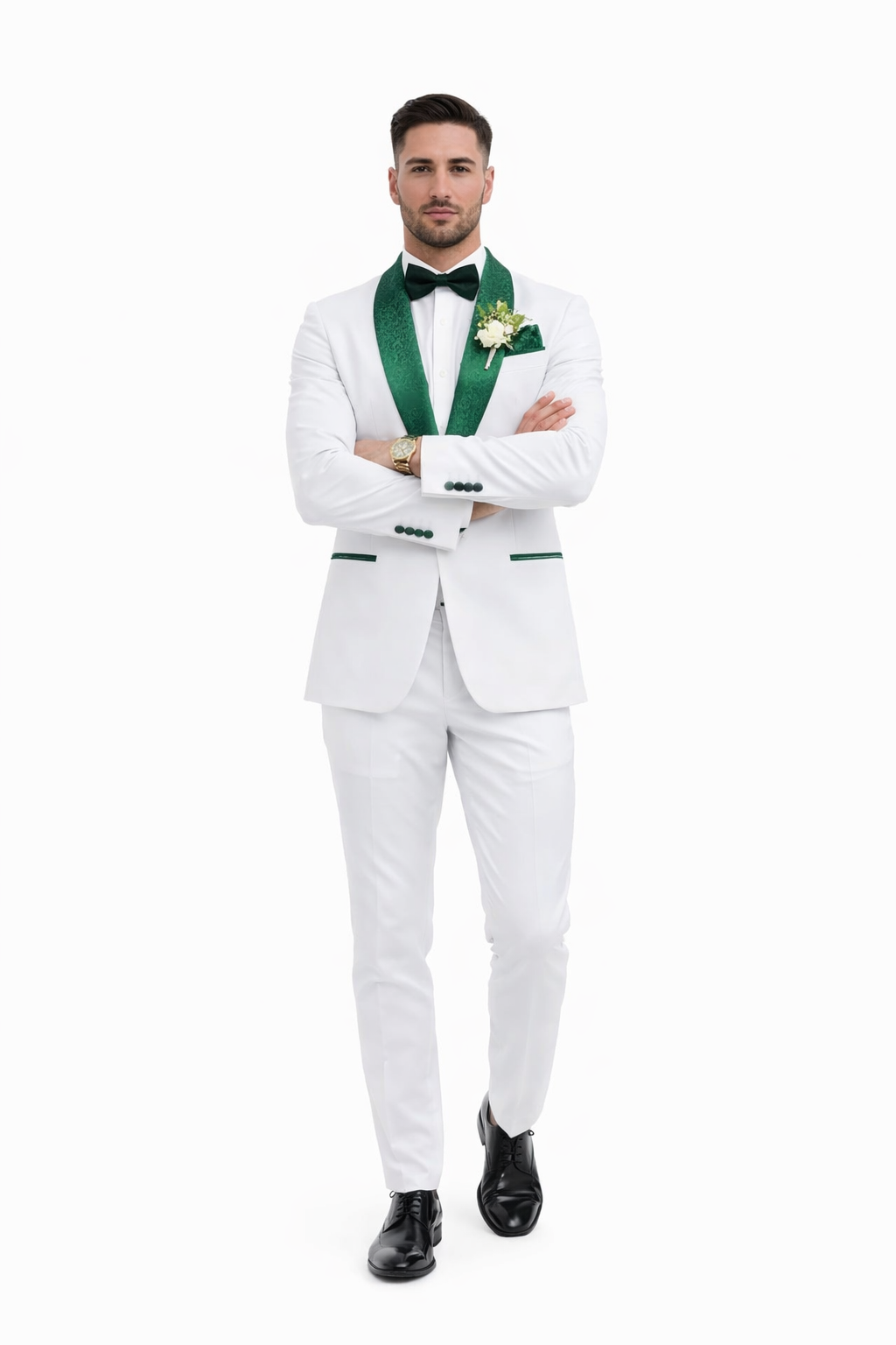 Emerald Green Tuxedo - Hunter Green Tuxedo + Vested Suit