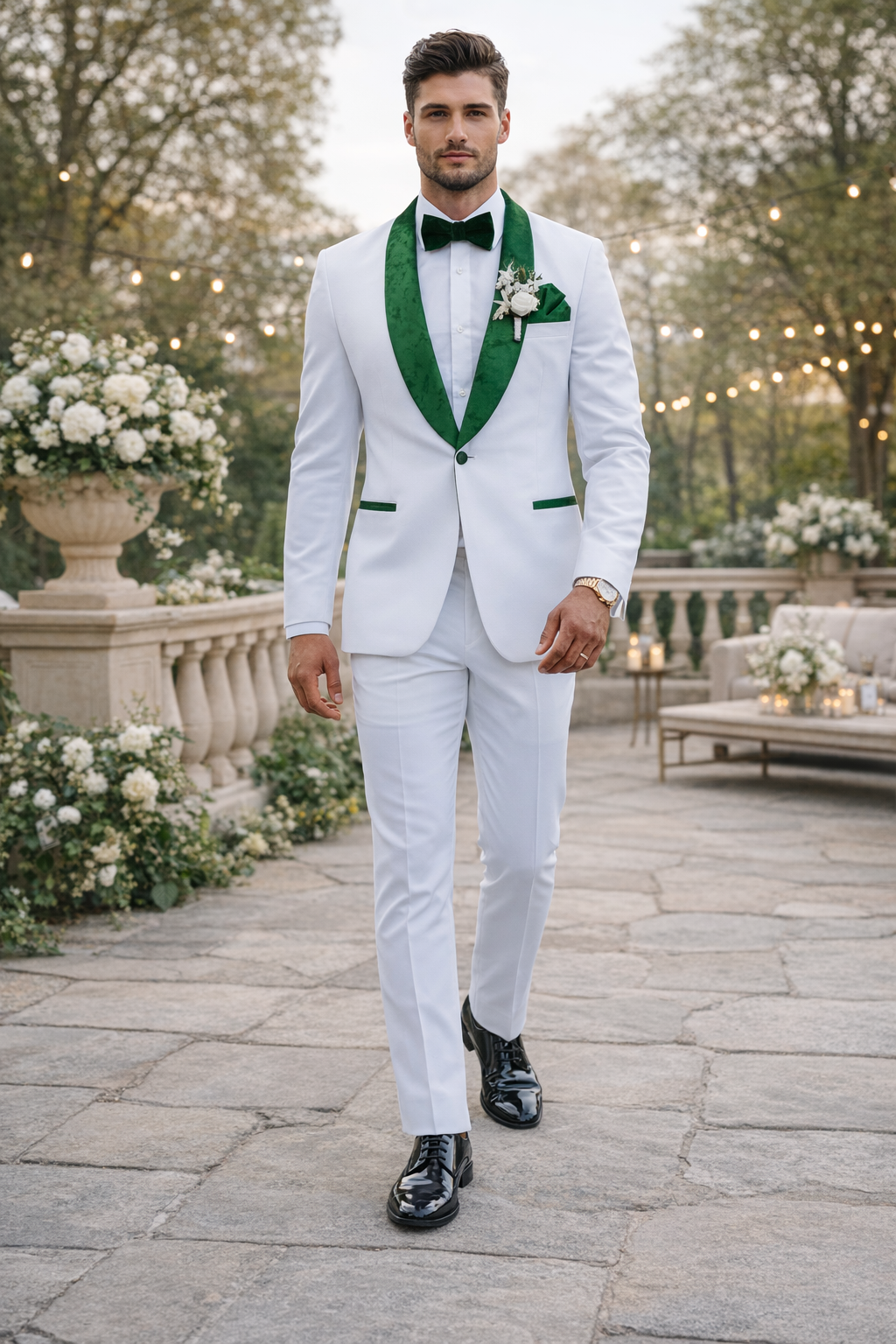Emerald Green Tuxedo - Hunter Green Tuxedo + Vested Suit