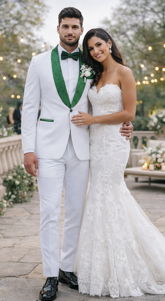 Emerald Green Tuxedo - Hunter Green Tuxedo + Vested Suit