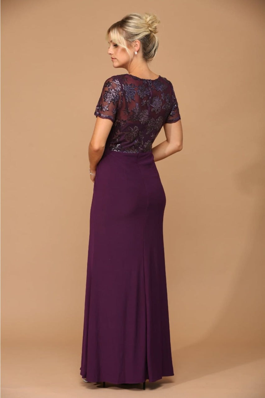 Eva USA 3439 Sequin Mother of the Bride Dress
