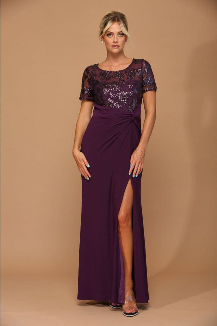 Eva USA 3439 Sequin Mother of the Bride Dress