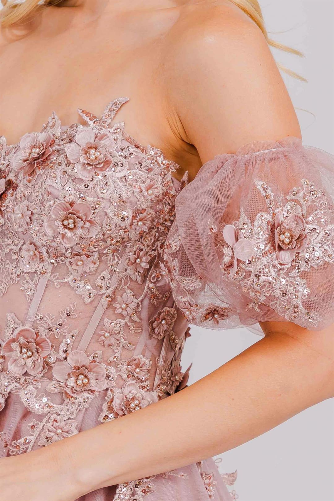 Evening Dress Beaded A-Line Long Pageant Gown By Amelia Couture 3041