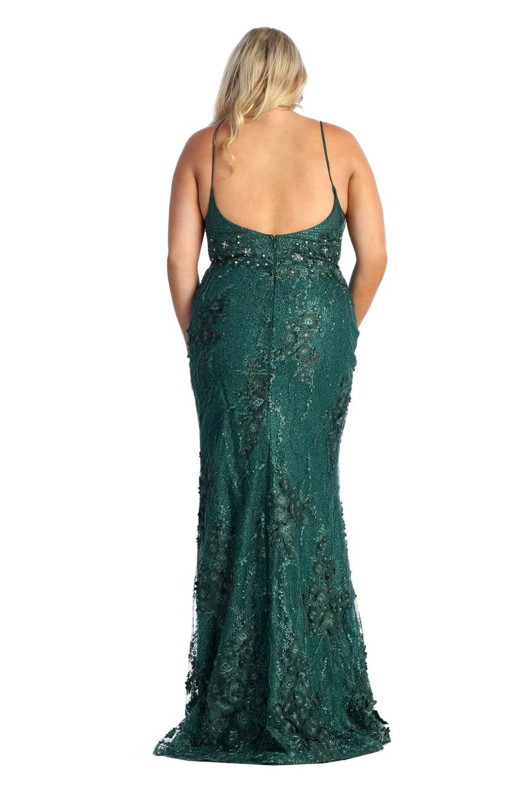 Plus Size Long Evening Gown Maxi Formal Dress for Women By Royal Queen RQ7932