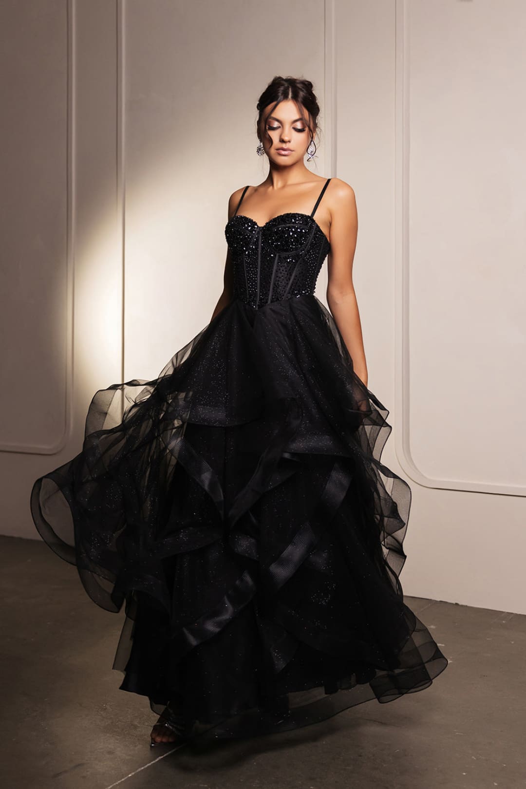 Evening Dress Sweetheart Layered Skirt Gala Gown By Royal Queen RQ8165