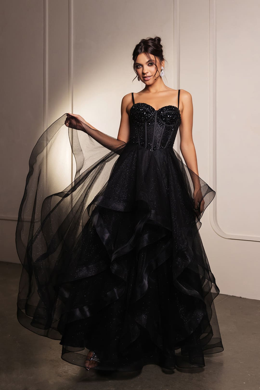Evening Dress Sweetheart Layered Skirt Gala Gown By Royal Queen RQ8165