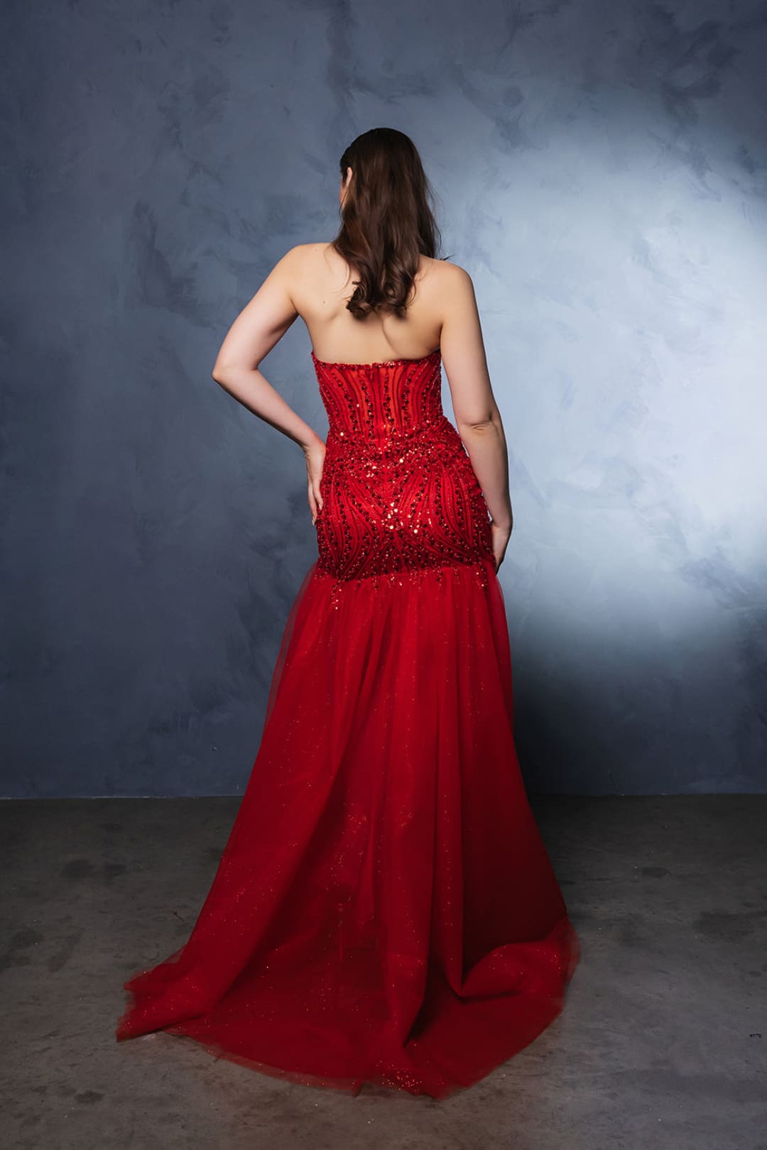 Evening Gown Strapless Sweetheart Neck Formal Dress By May Queen MQ2131