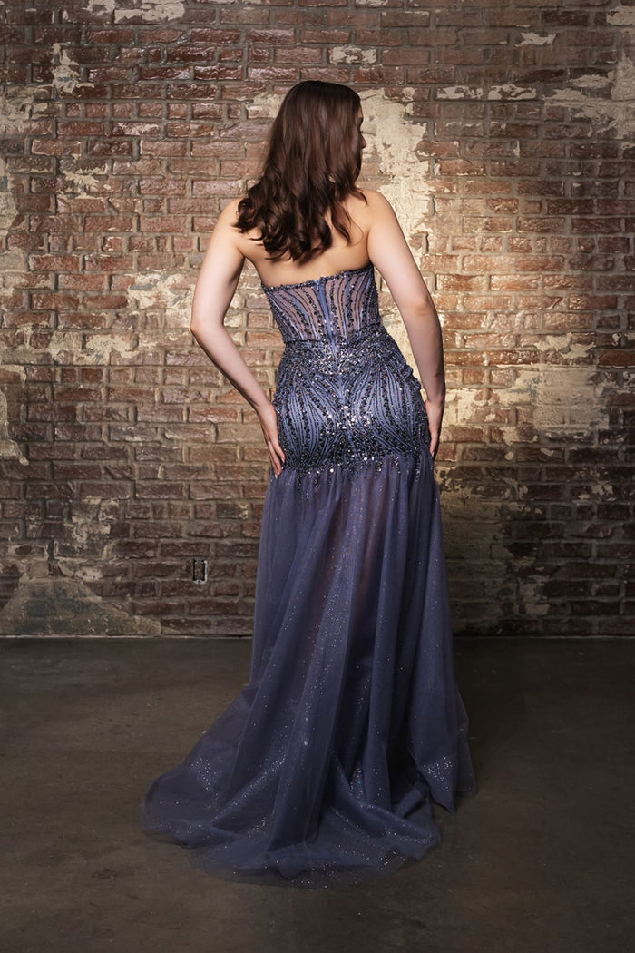 Evening Gown Strapless Sweetheart Neck Formal Dress By May Queen MQ2131