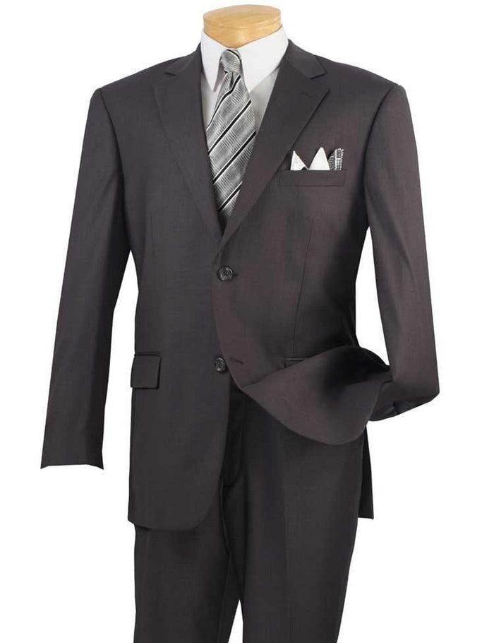Executive 2 Piece Regular Fit Suit in Heather Gray