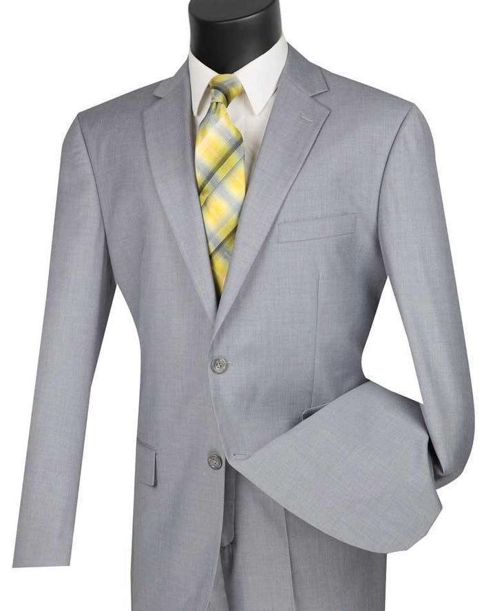 Executive 2 Piece Regular Fit Light Gray Suit
