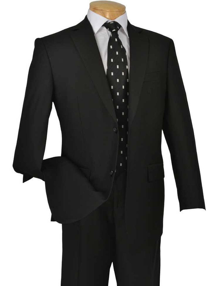Executive Classic Fit Black Two Piece Suit