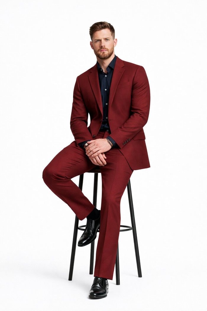 David Leitch The Fall Guy 2026 Maroon Suit