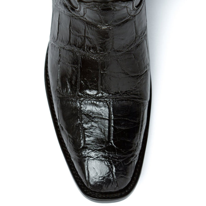 Ferrini Jesse Men's Print Alligator Boots Handcrafted Black