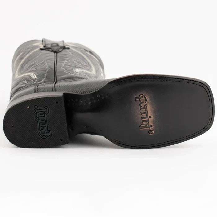 Ferrini Taylor Lizard Square Toe Boots Black