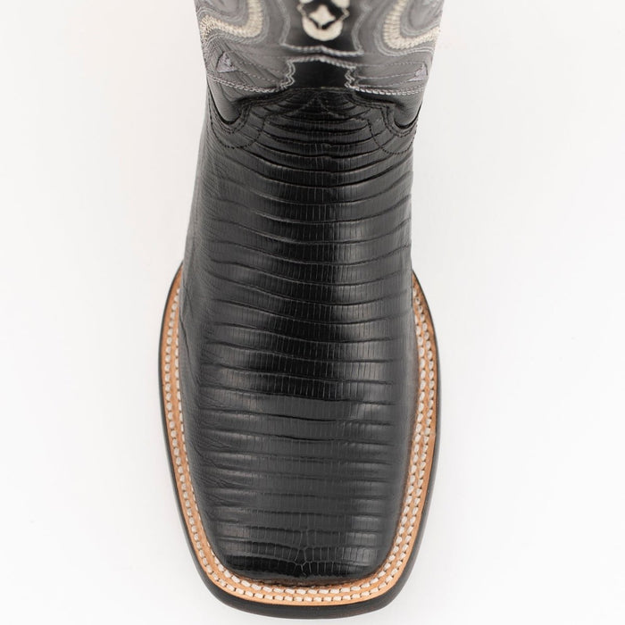 Ferrini Men's Taylor Lizard Round Toe Handcrafted - Black