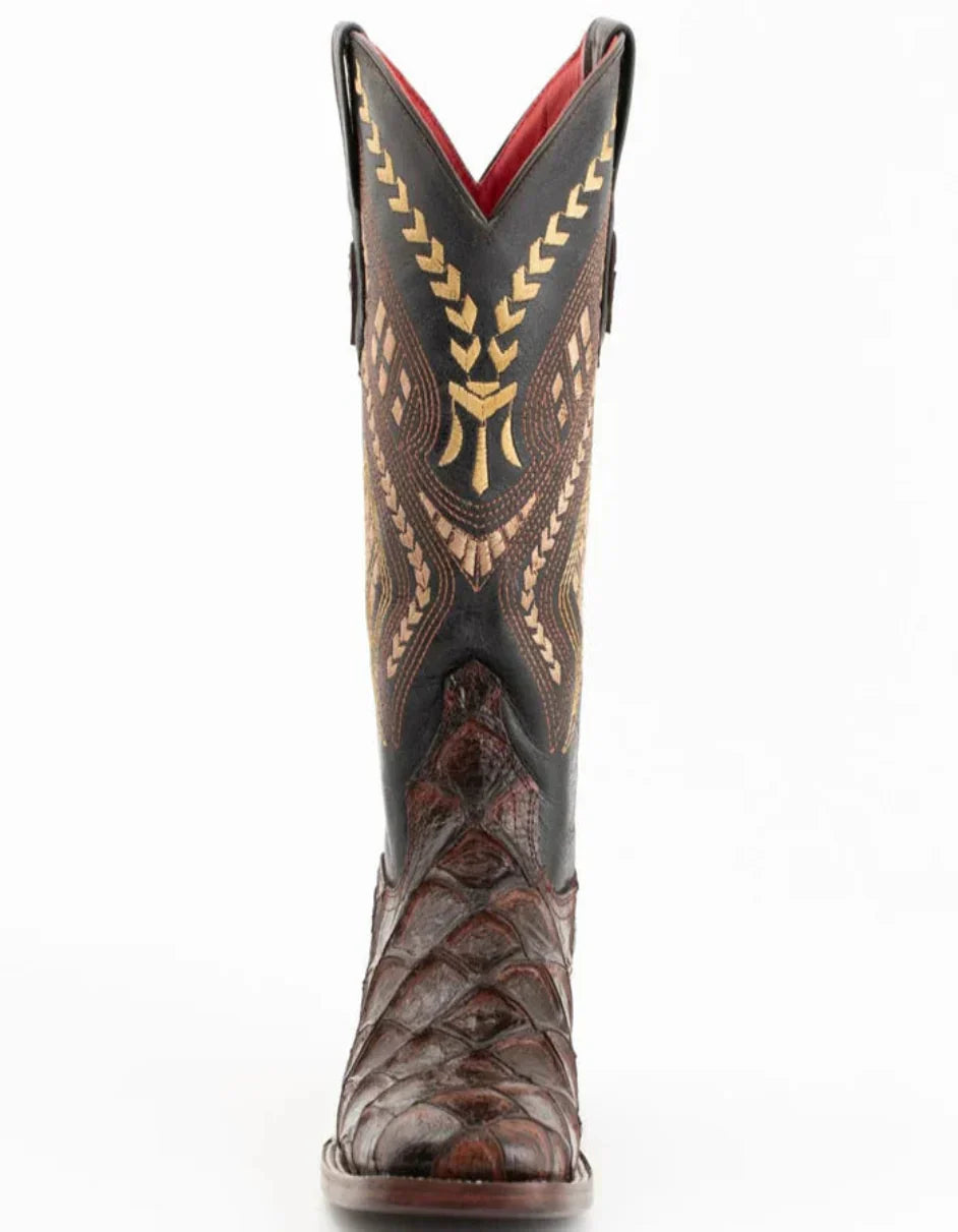 Ferrini Women's Bronco Pirarucu Fish Print Boots