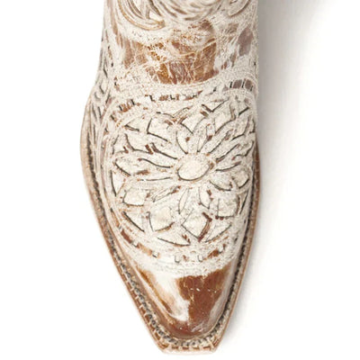 Ferrini Mandala Snip Toe Handcrafted Boots - Brown