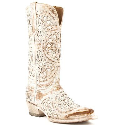 Ferrini Mandala Snip Toe Handcrafted Boots - Brown