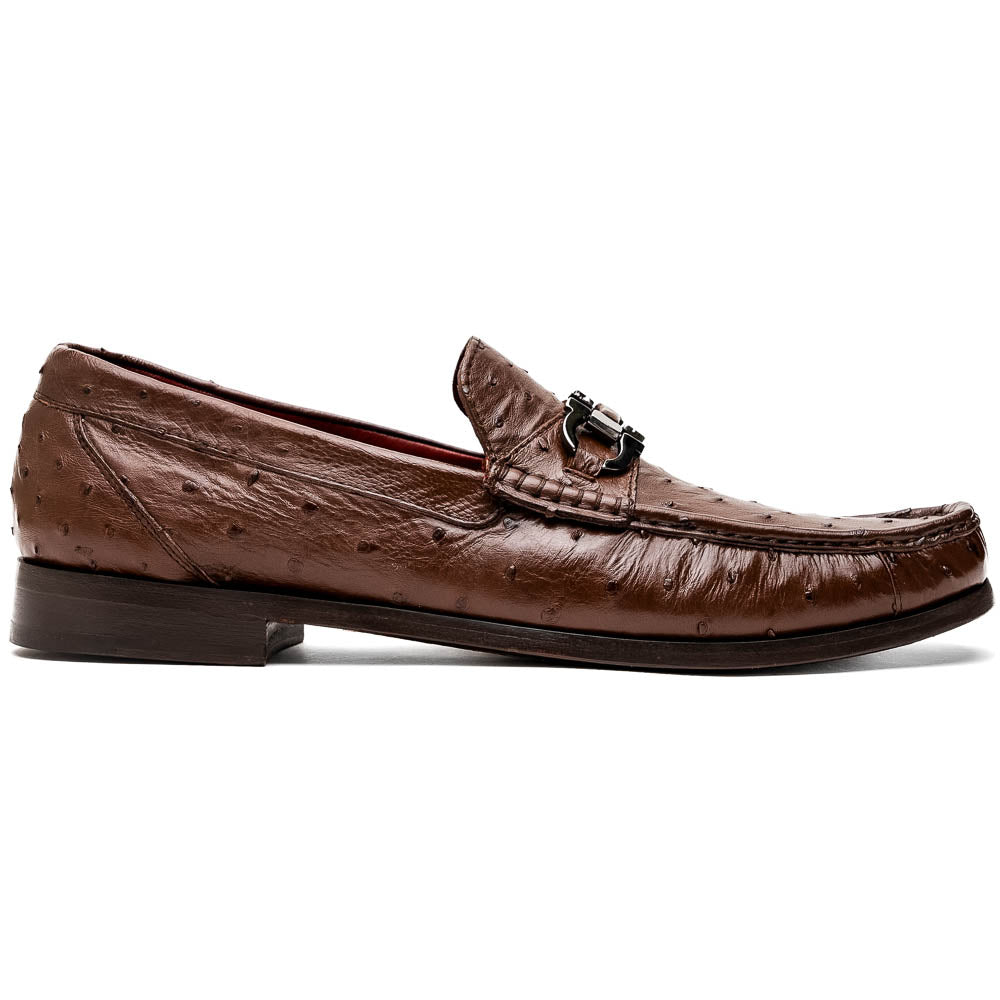 Marco Di Milano Ferrioni Ostrich Bit Loafers Kango Tabac
