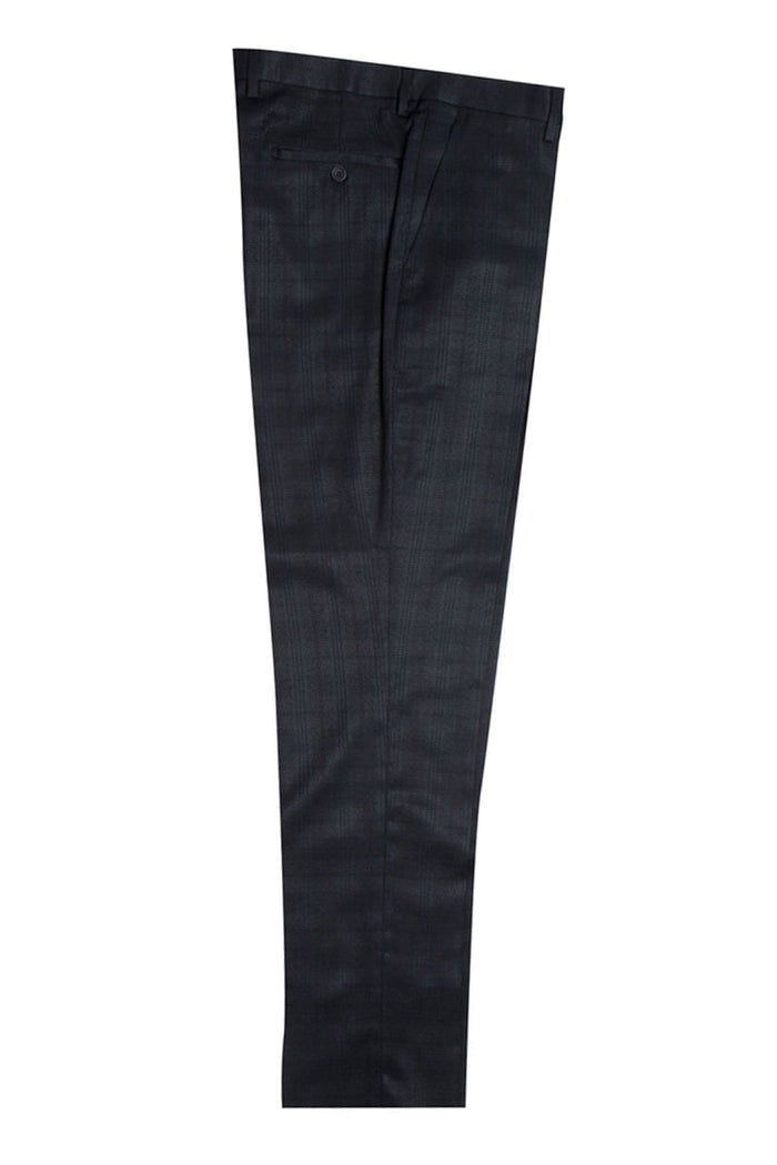 Stacy Adams Glen Plaid One Button Vested Suit
