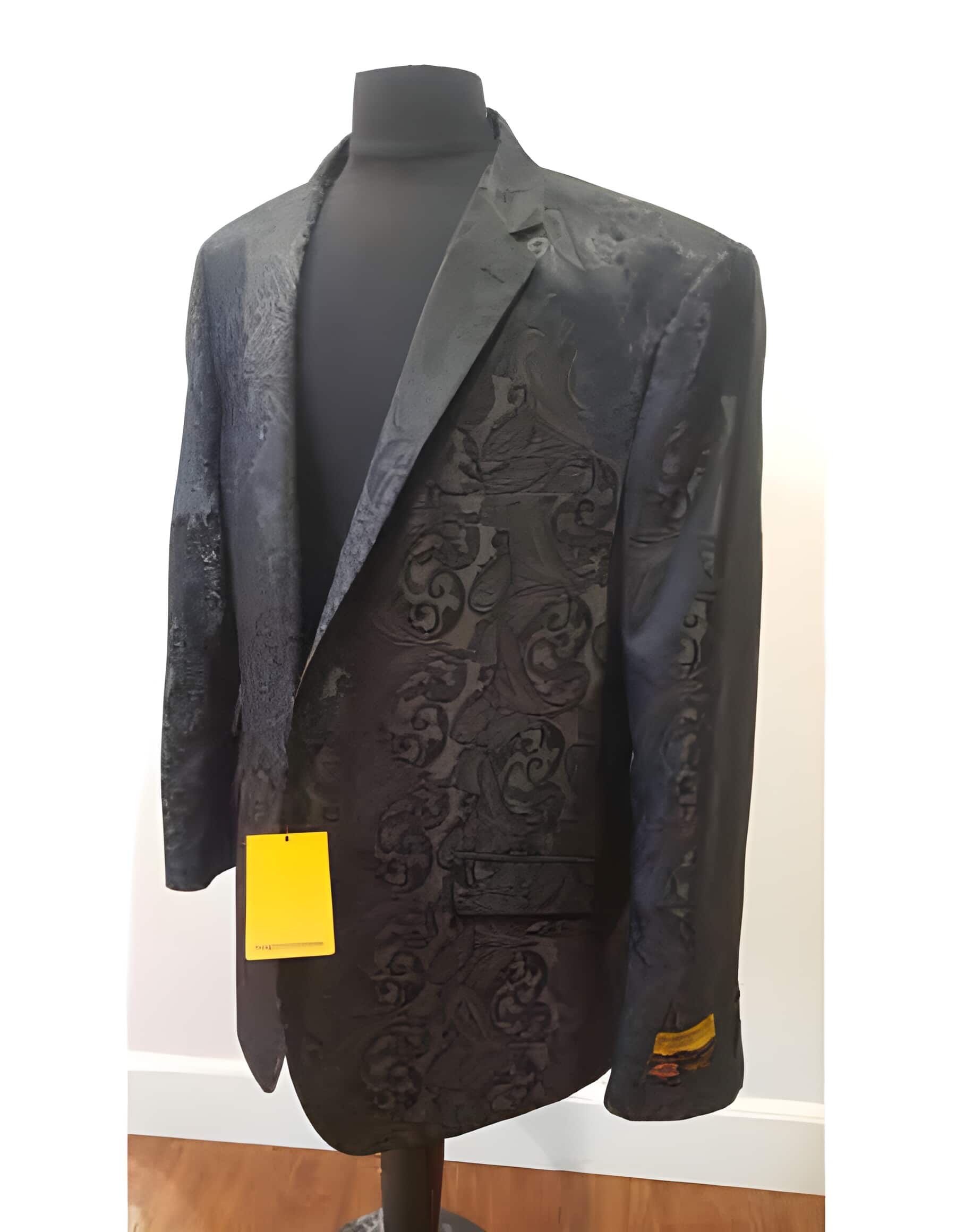 Floral ~ Flower Shiny Black Dinner Jacket Tuxedo Looking  Fashion Best Cheap Blazer For Affordable Cheap Priced Unique Fancy For Men Available Big Sizes on sale Men Sport Coats Sale
