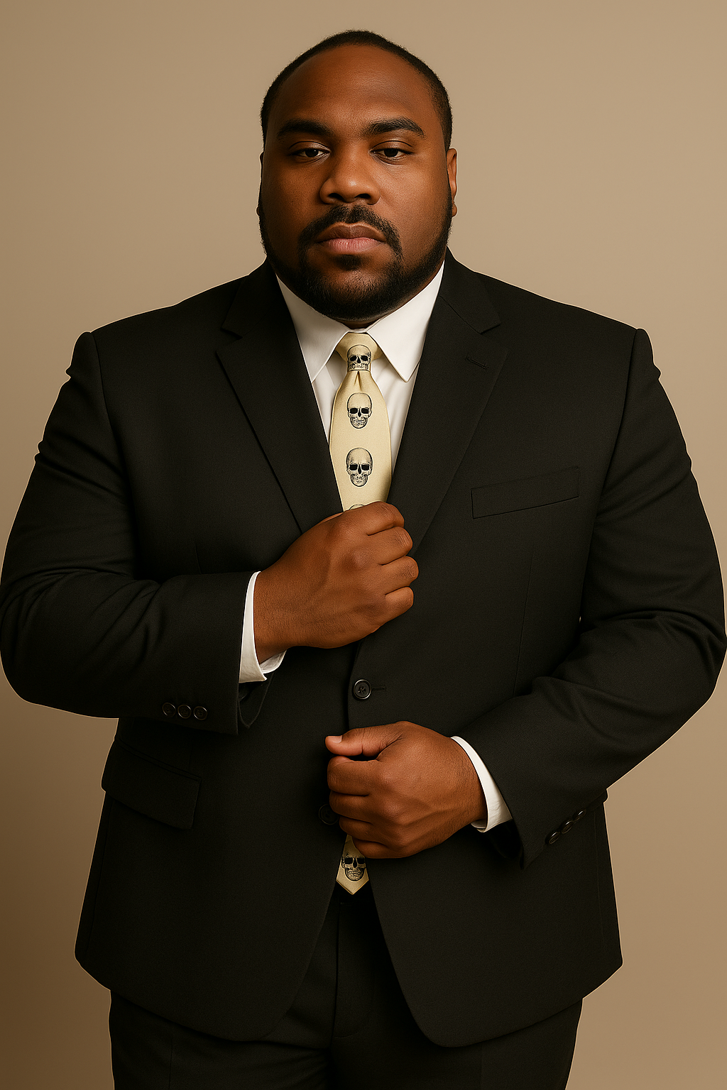 Suits For Big Man BIG & TALL CHARCOAL Discounted Sale Up to Size 82 SUIT HAND MADE - Color: Dark Grey Suit