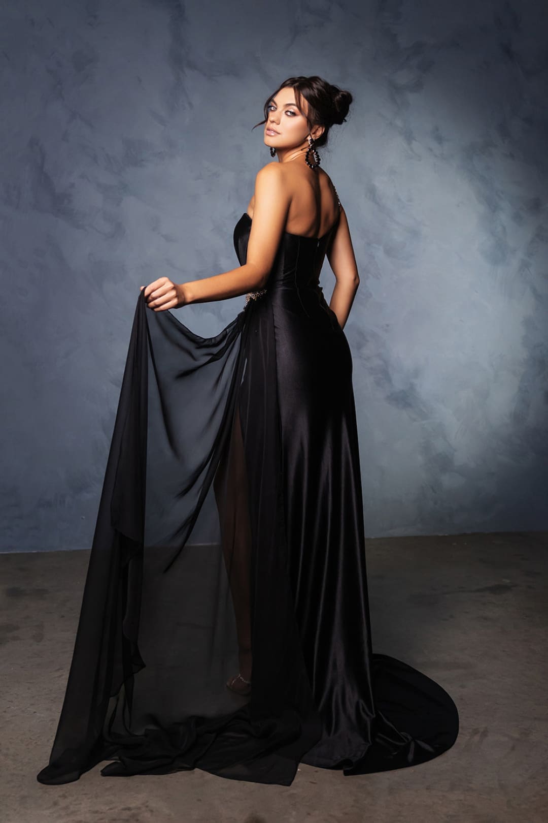Formal Dress Asymmetric Neck Sheath Gala Gown By May Queen MQ2150