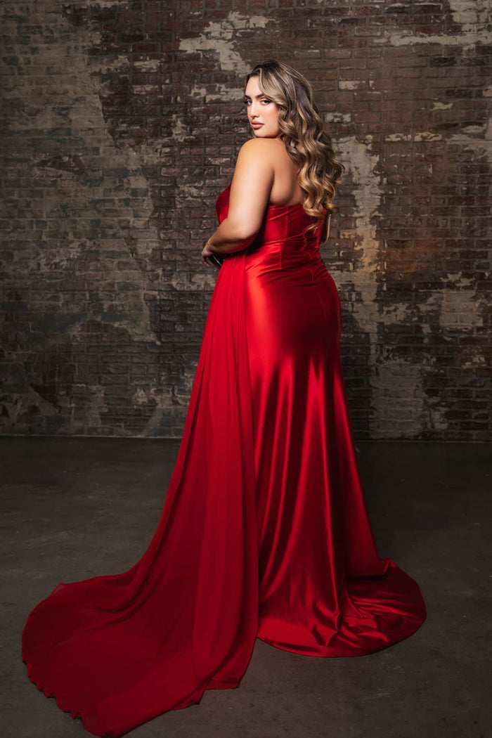 Plus Size Long Evening Gown Maxi Formal Dress for Women By May Queen MQ2150