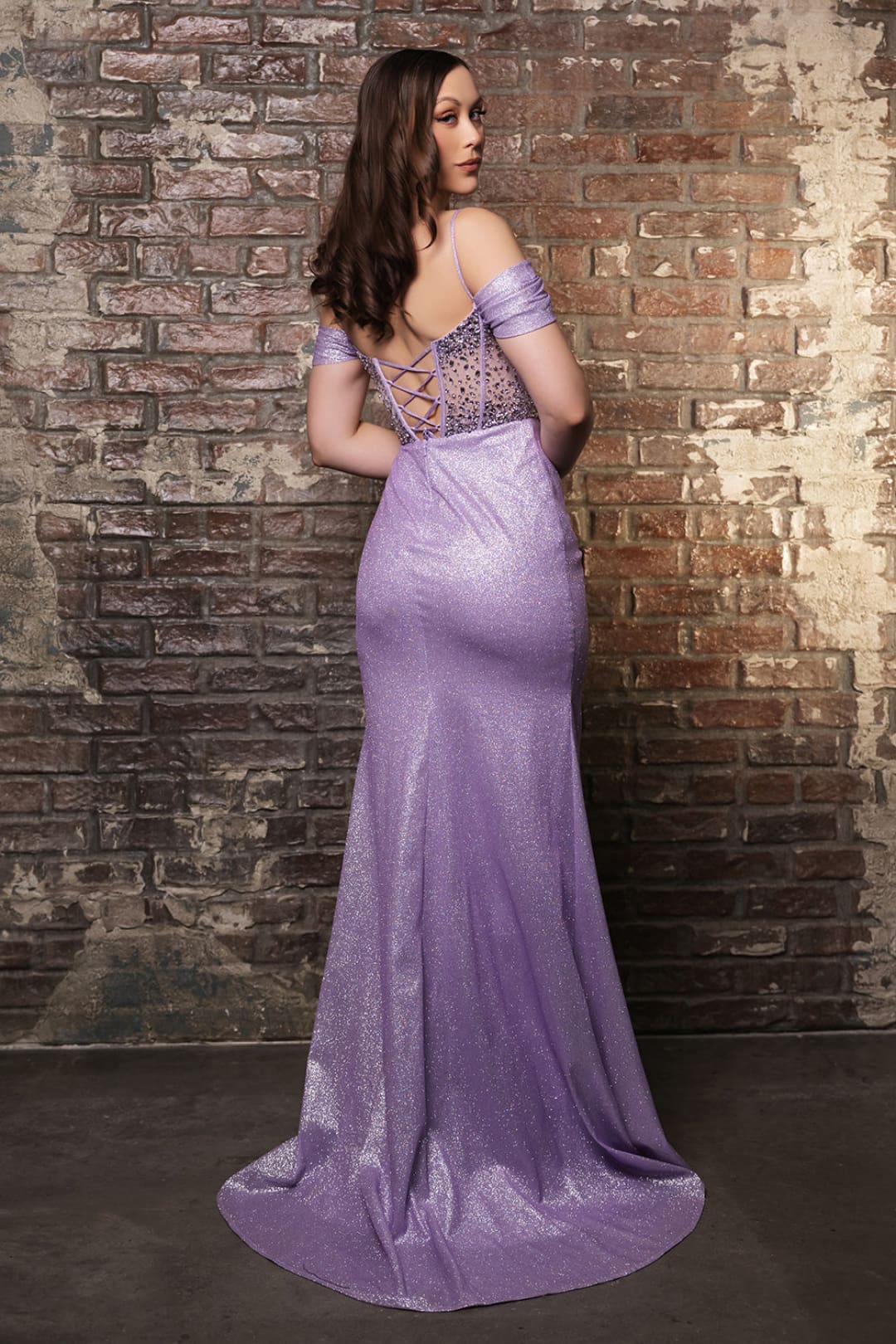 Formal Dress High Slit Ruched Evening Gown By May Queen MQ2115