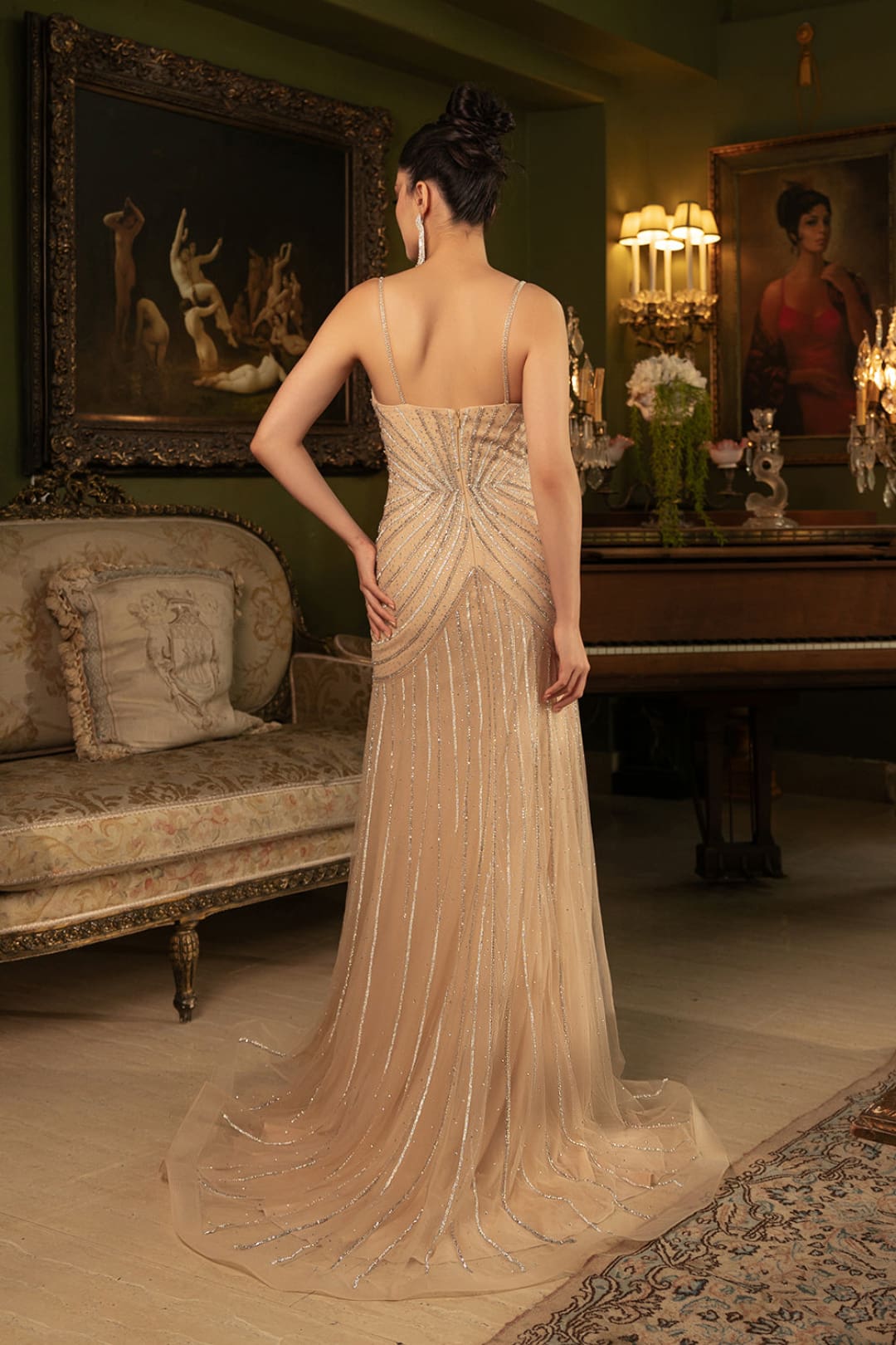 Formal Dress Sleeveless Mid Open Back Prom Gown By Royal Queen RQ8164