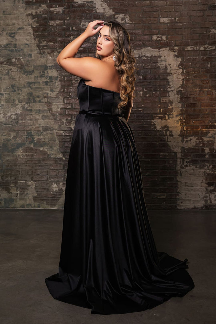 Plus Size Long Evening Gown Maxi Formal Dress for Women By May Queen MQ2144